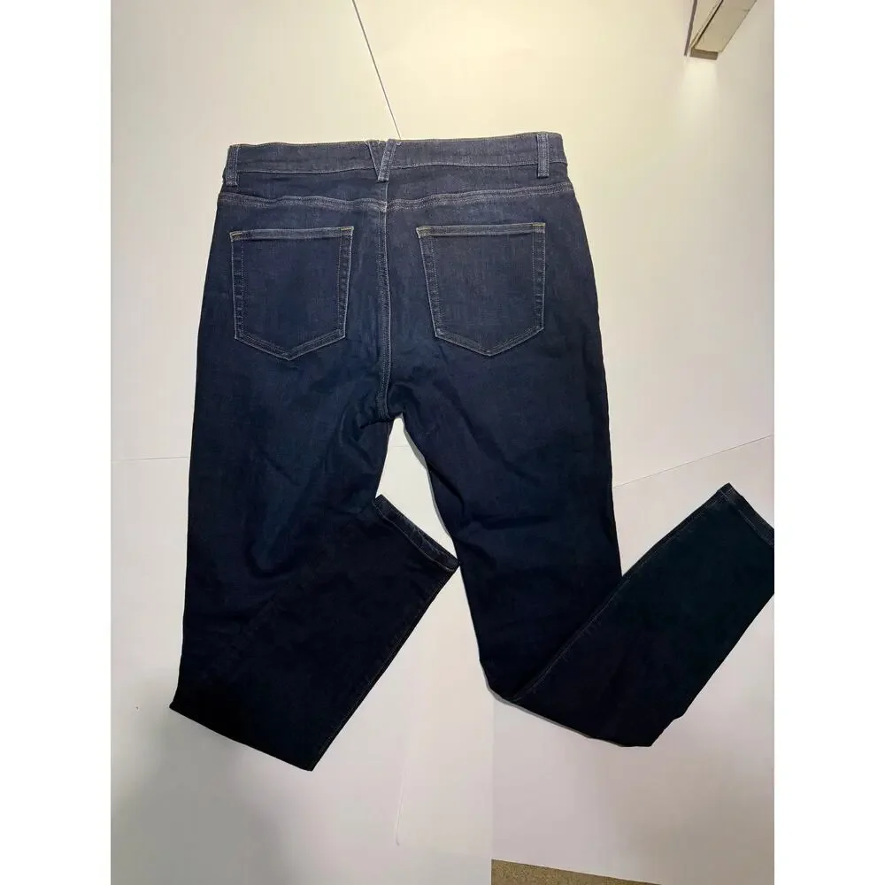 Duluth Trading Co. Women's Dark Wash Stretch Denim Jeans (Size 8 Long)